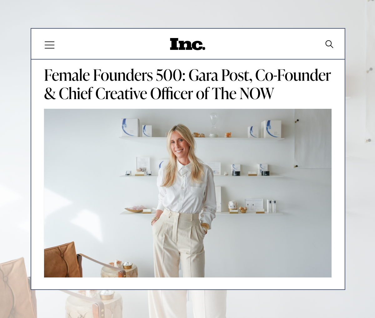 
Inc Female Founders 500 - Gara Post